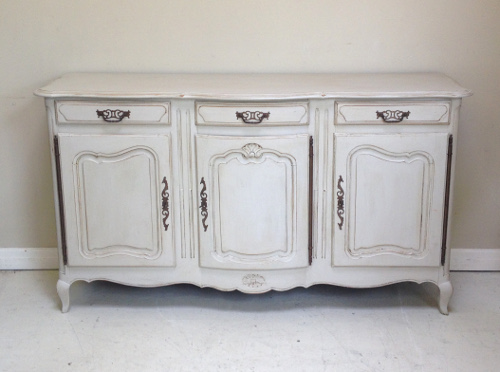 vintage french painted sideboard